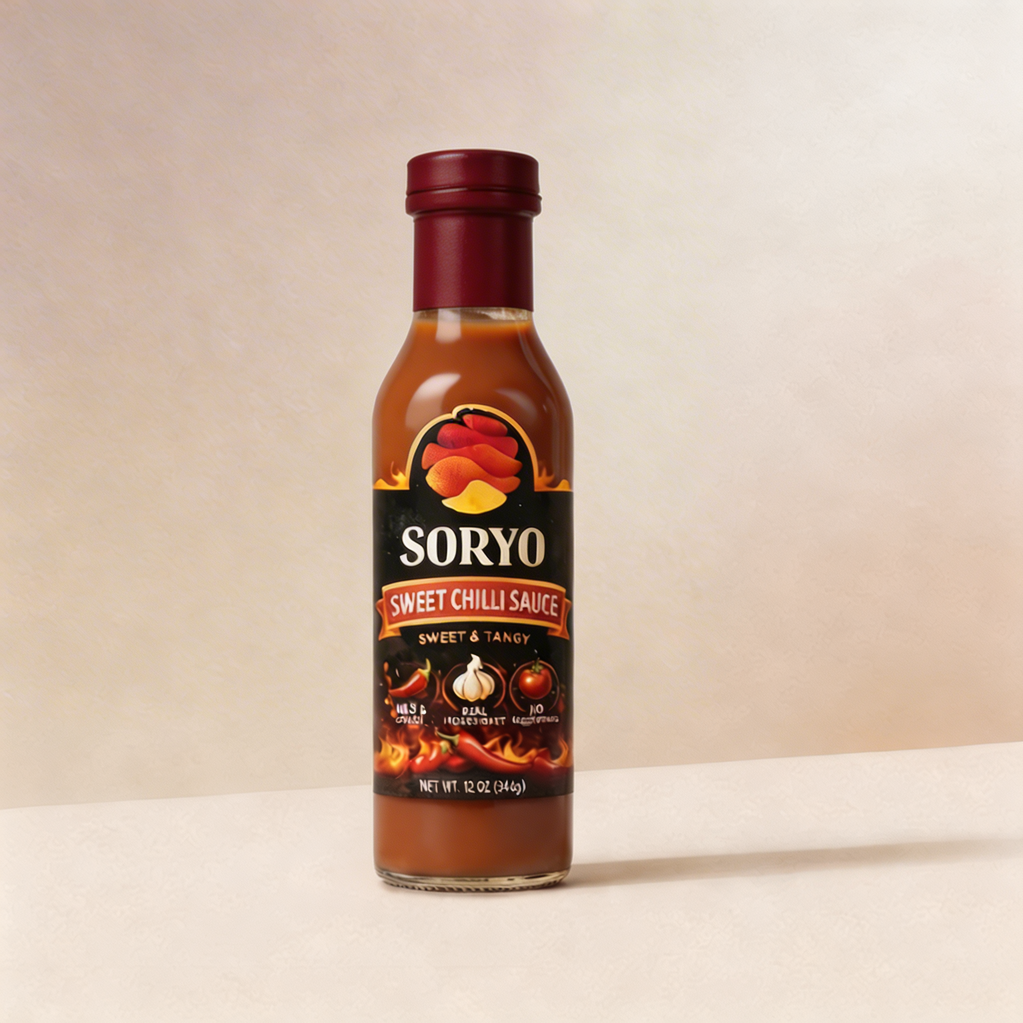 Soryo Hot Sauce (Medium hot sauce🌶️ 🌶️ 🌶️ 🌶️)